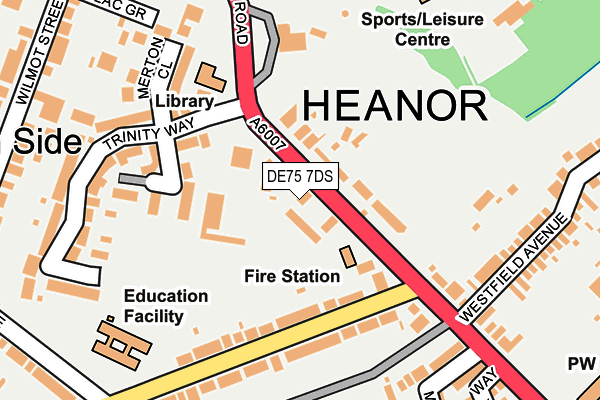 DE75 7DS map - OS OpenMap – Local (Ordnance Survey) DE75 7DS map - OS OpenMap – Local (Ordnance Survey)