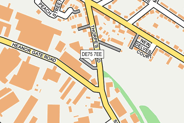 DE75 7EE map - OS OpenMap – Local (Ordnance Survey) DE75 7EE map - OS OpenMap – Local (Ordnance Survey)