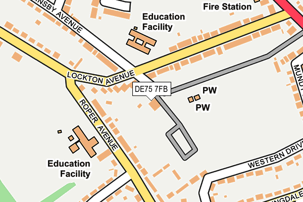 DE75 7FB map - OS OpenMap – Local (Ordnance Survey) DE75 7FB map - OS OpenMap – Local (Ordnance Survey)