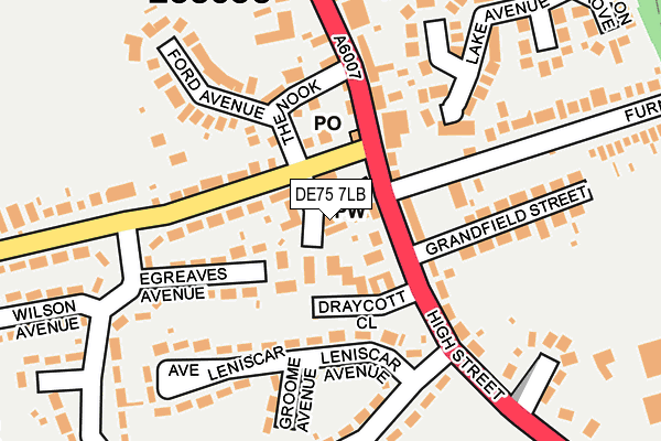DE75 7LB map - OS OpenMap – Local (Ordnance Survey) DE75 7LB map - OS OpenMap – Local (Ordnance Survey)