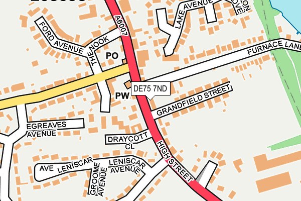 DE75 7ND map - OS OpenMap – Local (Ordnance Survey) DE75 7ND map - OS OpenMap – Local (Ordnance Survey)