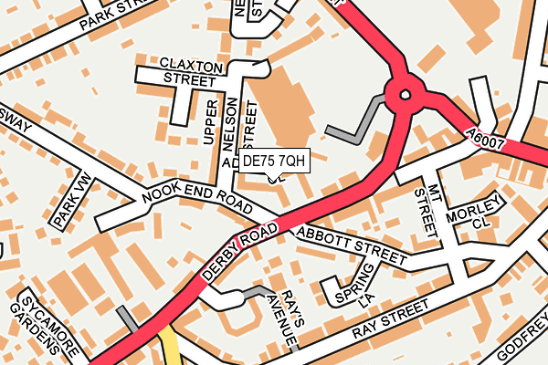 DE75 7QH map - OS OpenMap – Local (Ordnance Survey) DE75 7QH map - OS OpenMap – Local (Ordnance Survey)