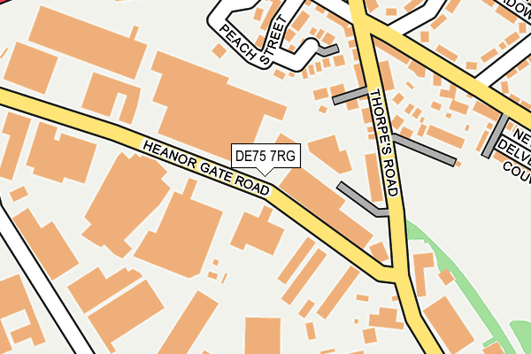 DE75 7RG map - OS OpenMap – Local (Ordnance Survey) DE75 7RG map - OS OpenMap – Local (Ordnance Survey)
