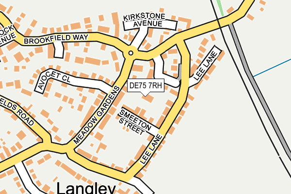 DE75 7RH map - OS OpenMap – Local (Ordnance Survey) DE75 7RH map - OS OpenMap – Local (Ordnance Survey)