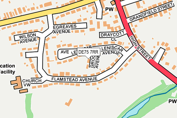 DE75 7RR map - OS OpenMap – Local (Ordnance Survey) DE75 7RR map - OS OpenMap – Local (Ordnance Survey)