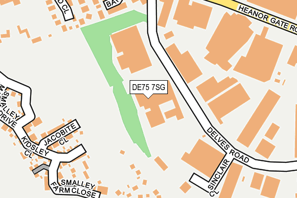 DE75 7SG map - OS OpenMap – Local (Ordnance Survey) DE75 7SG map - OS OpenMap – Local (Ordnance Survey)
