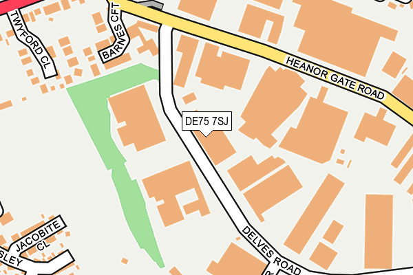 DE75 7SJ map - OS OpenMap – Local (Ordnance Survey) DE75 7SJ map - OS OpenMap – Local (Ordnance Survey)