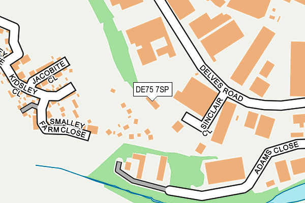 DE75 7SP map - OS OpenMap – Local (Ordnance Survey) DE75 7SP map - OS OpenMap – Local (Ordnance Survey)
