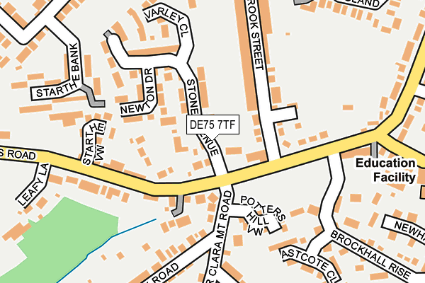DE75 7TF map - OS OpenMap – Local (Ordnance Survey) DE75 7TF map - OS OpenMap – Local (Ordnance Survey)