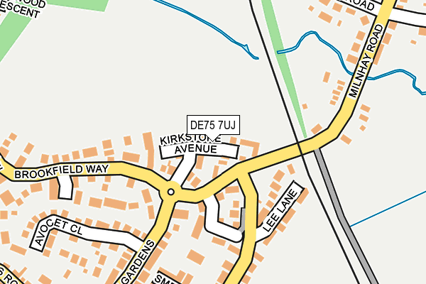 DE75 7UJ map - OS OpenMap – Local (Ordnance Survey) DE75 7UJ map - OS OpenMap – Local (Ordnance Survey)
