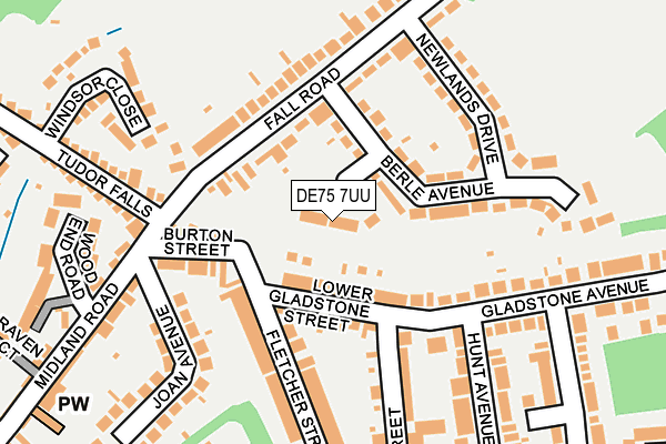 DE75 7UU map - OS OpenMap – Local (Ordnance Survey) DE75 7UU map - OS OpenMap – Local (Ordnance Survey)