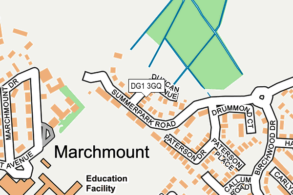DG1 3GQ map - OS OpenMap – Local (Ordnance Survey)