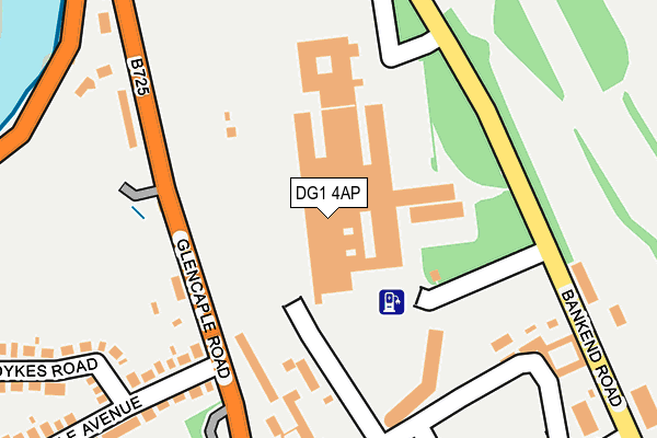 DG1 4AP map - OS OpenMap – Local (Ordnance Survey) DG1 4AP map - OS OpenMap – Local (Ordnance Survey)