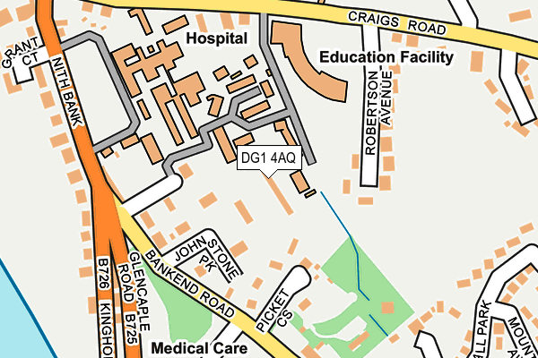 DG1 4AQ map - OS OpenMap – Local (Ordnance Survey) DG1 4AQ map - OS OpenMap – Local (Ordnance Survey)