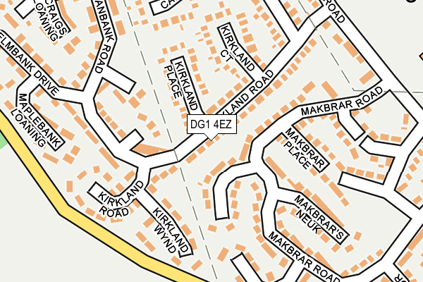 DG1 4EZ map - OS OpenMap – Local (Ordnance Survey) DG1 4EZ map - OS OpenMap – Local (Ordnance Survey)