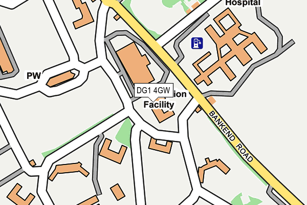DG1 4GW map - OS OpenMap – Local (Ordnance Survey) DG1 4GW map - OS OpenMap – Local (Ordnance Survey)
