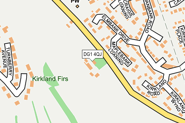 DG1 4QJ map - OS OpenMap – Local (Ordnance Survey) DG1 4QJ map - OS OpenMap – Local (Ordnance Survey)