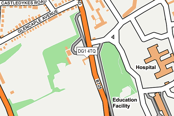 DG1 4TQ map - OS OpenMap – Local (Ordnance Survey)