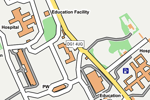 DG1 4UQ map - OS OpenMap – Local (Ordnance Survey) DG1 4UQ map - OS OpenMap – Local (Ordnance Survey)