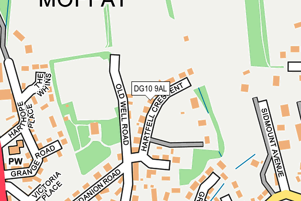 DG10 9AL map - OS OpenMap – Local (Ordnance Survey) DG10 9AL map - OS OpenMap – Local (Ordnance Survey)