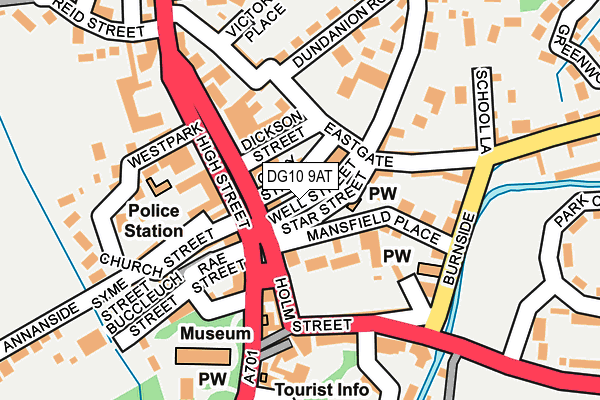 DG10 9AT map - OS OpenMap – Local (Ordnance Survey) DG10 9AT map - OS OpenMap – Local (Ordnance Survey)