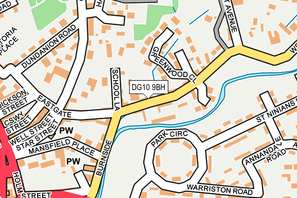 DG10 9BH map - OS OpenMap – Local (Ordnance Survey) DG10 9BH map - OS OpenMap – Local (Ordnance Survey)
