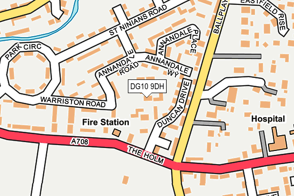 DG10 9DH map - OS OpenMap – Local (Ordnance Survey) DG10 9DH map - OS OpenMap – Local (Ordnance Survey)