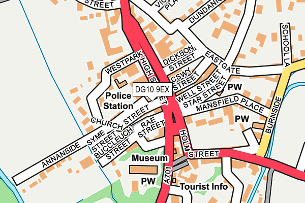 DG10 9EX map - OS OpenMap – Local (Ordnance Survey) DG10 9EX map - OS OpenMap – Local (Ordnance Survey)