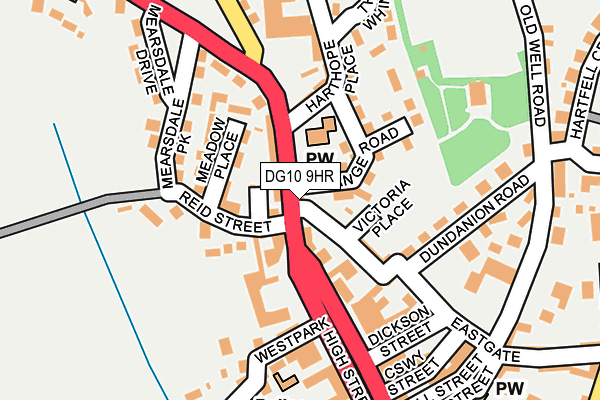 DG10 9HR map - OS OpenMap – Local (Ordnance Survey) DG10 9HR map - OS OpenMap – Local (Ordnance Survey)