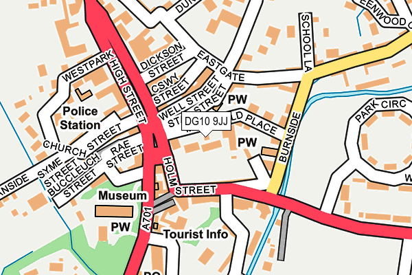DG10 9JJ map - OS OpenMap – Local (Ordnance Survey) DG10 9JJ map - OS OpenMap – Local (Ordnance Survey)