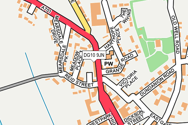 DG10 9JN map - OS OpenMap – Local (Ordnance Survey) DG10 9JN map - OS OpenMap – Local (Ordnance Survey)