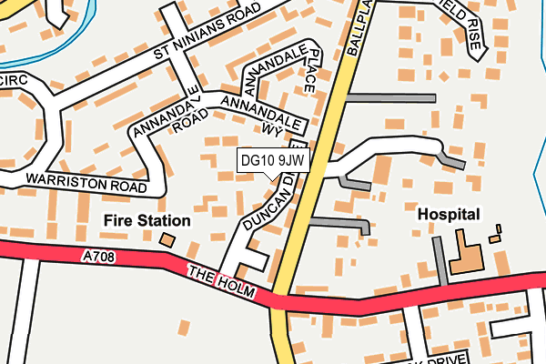 DG10 9JW map - OS OpenMap – Local (Ordnance Survey) DG10 9JW map - OS OpenMap – Local (Ordnance Survey)