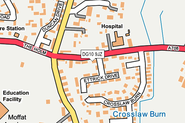 DG10 9JZ map - OS OpenMap – Local (Ordnance Survey) DG10 9JZ map - OS OpenMap – Local (Ordnance Survey)
