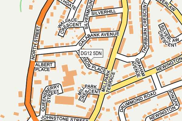 DG12 5DN map - OS OpenMap – Local (Ordnance Survey) DG12 5DN map - OS OpenMap – Local (Ordnance Survey)
