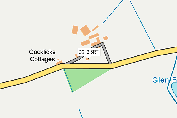 DG12 5RT map - OS OpenMap – Local (Ordnance Survey) DG12 5RT map - OS OpenMap – Local (Ordnance Survey)