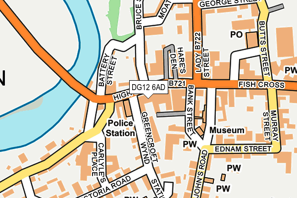 DG12 6AD map - OS OpenMap – Local (Ordnance Survey) DG12 6AD map - OS OpenMap – Local (Ordnance Survey)