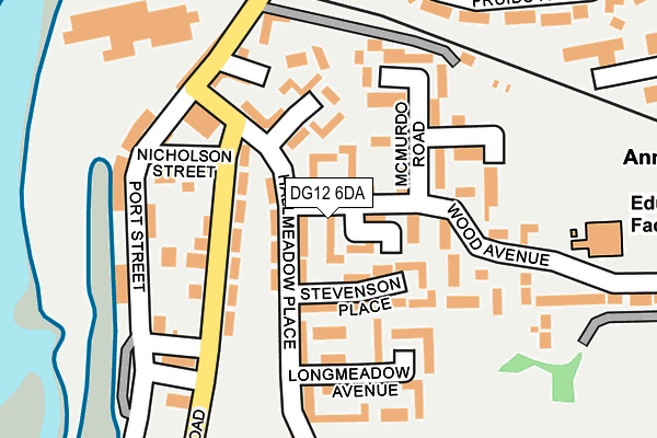 DG12 6DA map - OS OpenMap – Local (Ordnance Survey) DG12 6DA map - OS OpenMap – Local (Ordnance Survey)