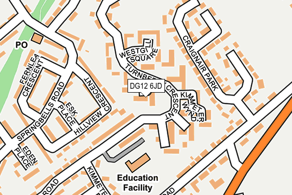 DG12 6JD map - OS OpenMap – Local (Ordnance Survey) DG12 6JD map - OS OpenMap – Local (Ordnance Survey)