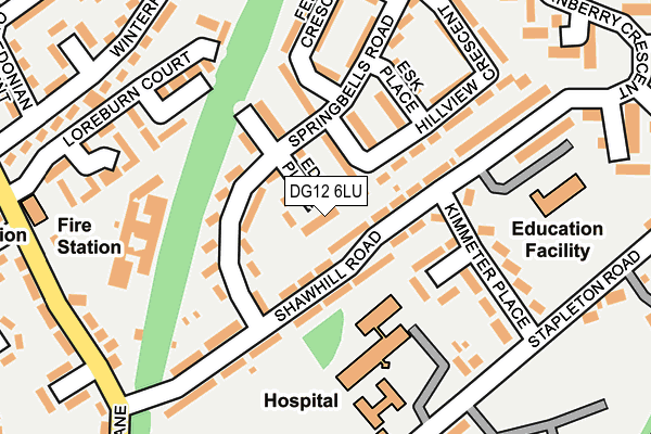 DG12 6LU map - OS OpenMap – Local (Ordnance Survey) DG12 6LU map - OS OpenMap – Local (Ordnance Survey)