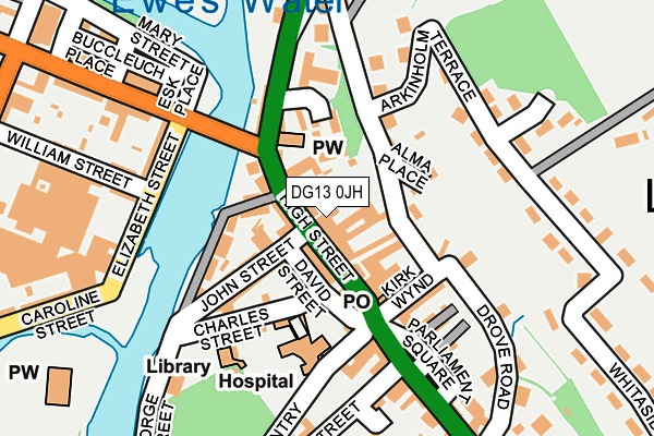 DG13 0JH map - OS OpenMap – Local (Ordnance Survey) DG13 0JH map - OS OpenMap – Local (Ordnance Survey)