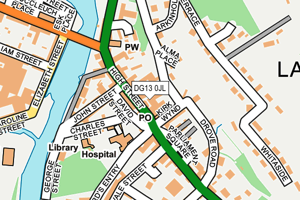 DG13 0JL map - OS OpenMap – Local (Ordnance Survey) DG13 0JL map - OS OpenMap – Local (Ordnance Survey)