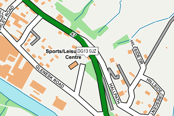 DG13 0JZ map - OS OpenMap – Local (Ordnance Survey) DG13 0JZ map - OS OpenMap – Local (Ordnance Survey)