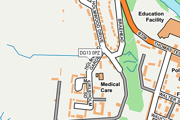 DG13 0PZ map - OS OpenMap – Local (Ordnance Survey) DG13 0PZ map - OS OpenMap – Local (Ordnance Survey)