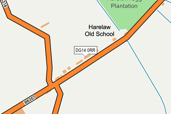 DG14 0RR map - OS OpenMap – Local (Ordnance Survey) DG14 0RR map - OS OpenMap – Local (Ordnance Survey)