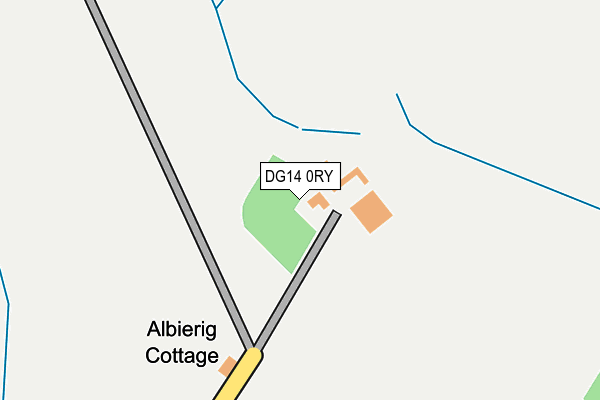 DG14 0RY map - OS OpenMap – Local (Ordnance Survey)