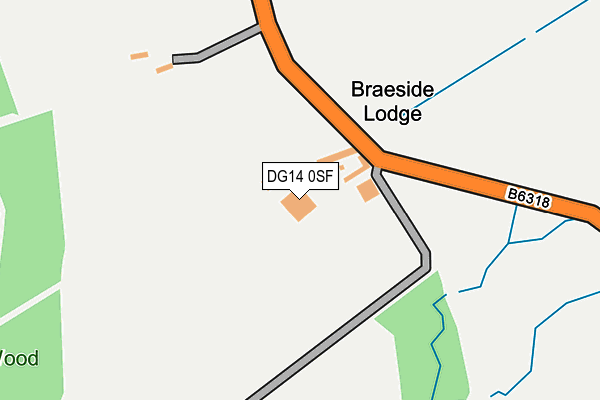 DG14 0SF map - OS OpenMap – Local (Ordnance Survey) DG14 0SF map - OS OpenMap – Local (Ordnance Survey)