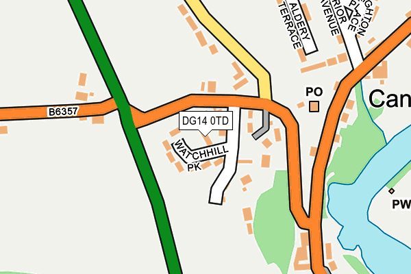 DG14 0TD map - OS OpenMap – Local (Ordnance Survey) DG14 0TD map - OS OpenMap – Local (Ordnance Survey)