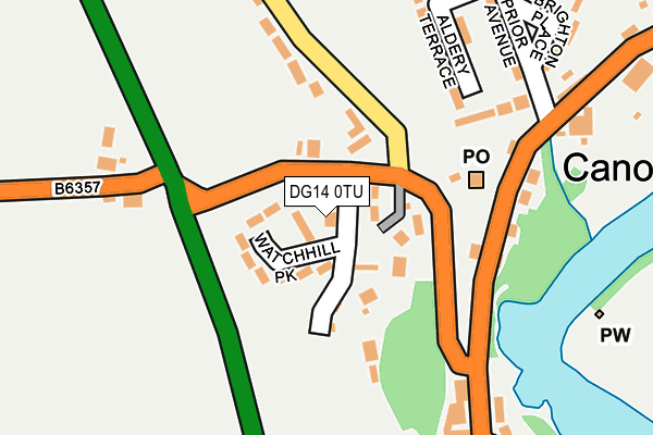 DG14 0TU map - OS OpenMap – Local (Ordnance Survey) DG14 0TU map - OS OpenMap – Local (Ordnance Survey)
