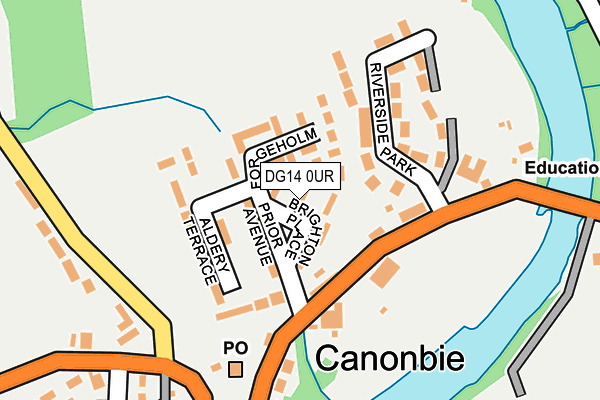 DG14 0UR map - OS OpenMap – Local (Ordnance Survey) DG14 0UR map - OS OpenMap – Local (Ordnance Survey)