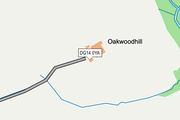 DG14 0YA map - OS OpenMap – Local (Ordnance Survey) DG14 0YA map - OS OpenMap – Local (Ordnance Survey)